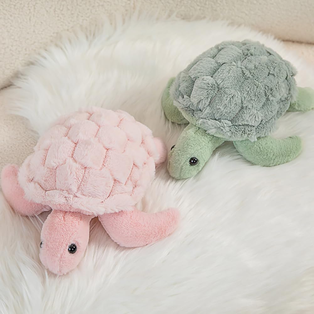 DISXENT Super Cute Pink Sea Turtle Plush Toy 11in
