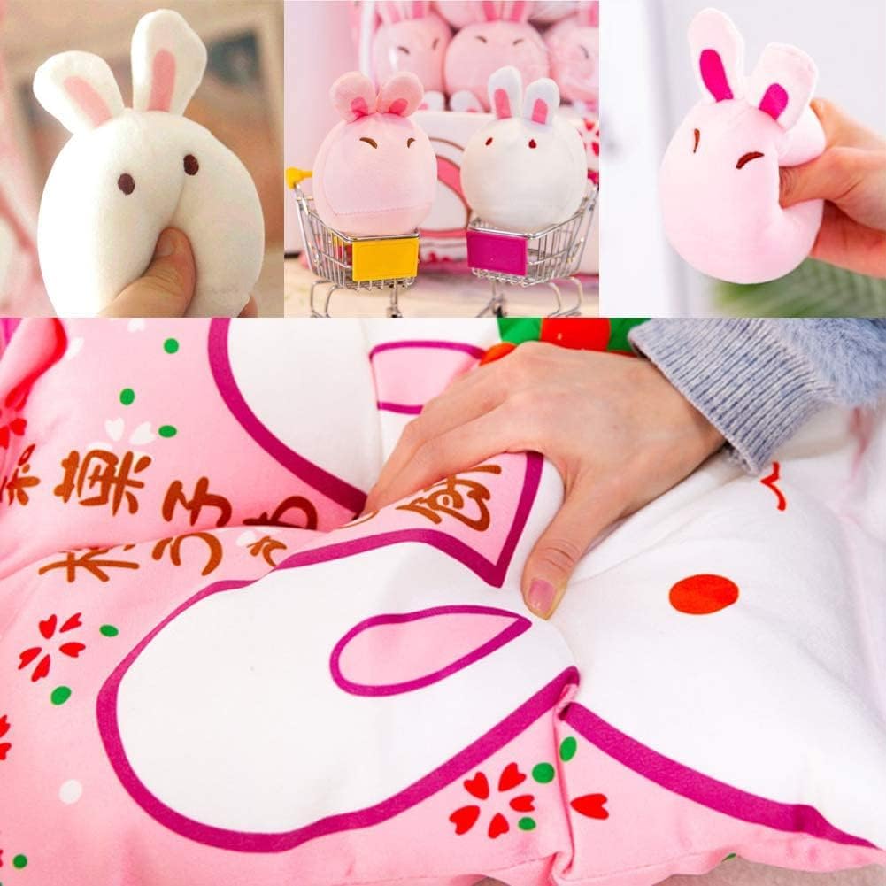 JILPAK Cute Bunny Plush Pillow with 8 Dolls