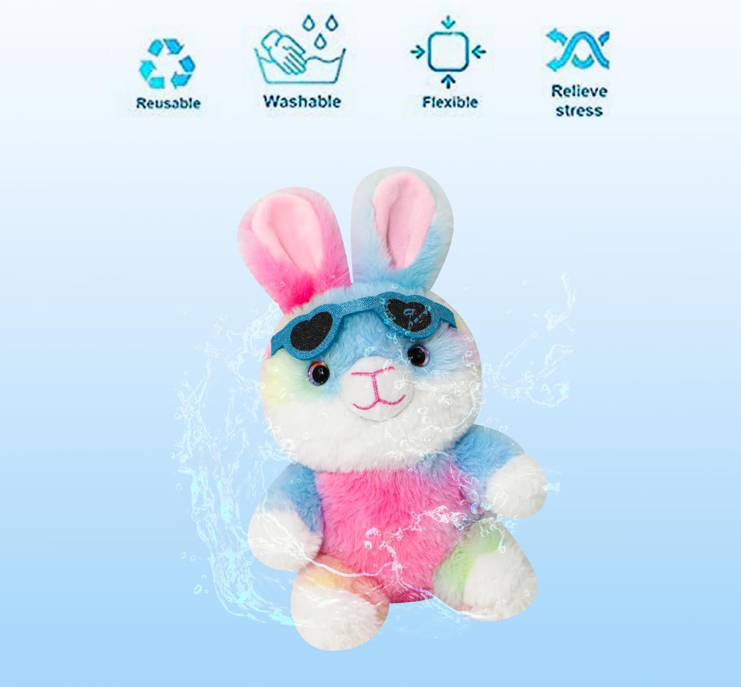 Easter Bunny Egg Toy with Hidden Zipper