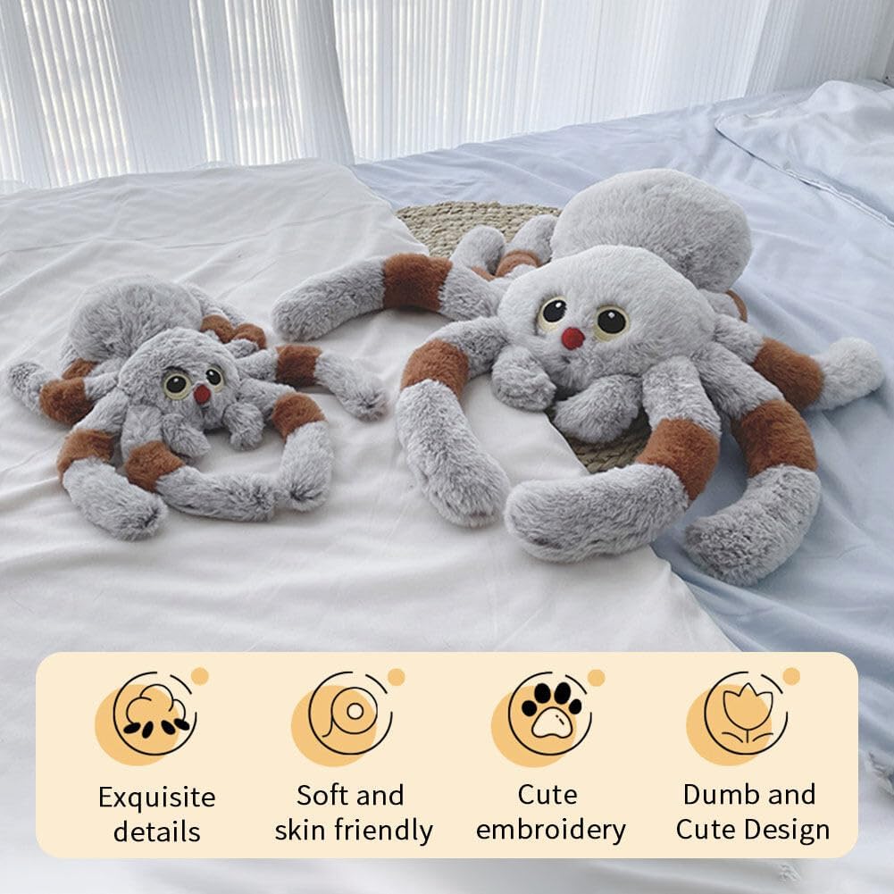 Cute Red Nose Spider Plush Throw Pillow
