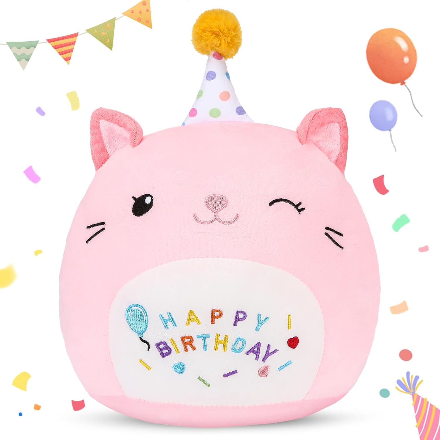 ABEARCAR Cute Cat Plush Birthday Gift 8 Stuffed Animal