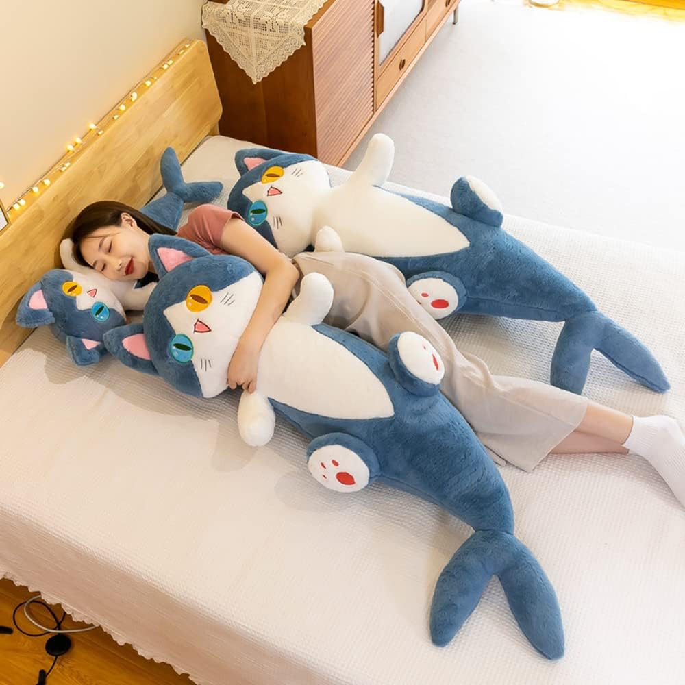 FANGYU Plush Shark Cat Toy for Kids 50cm196in Cute Pillow