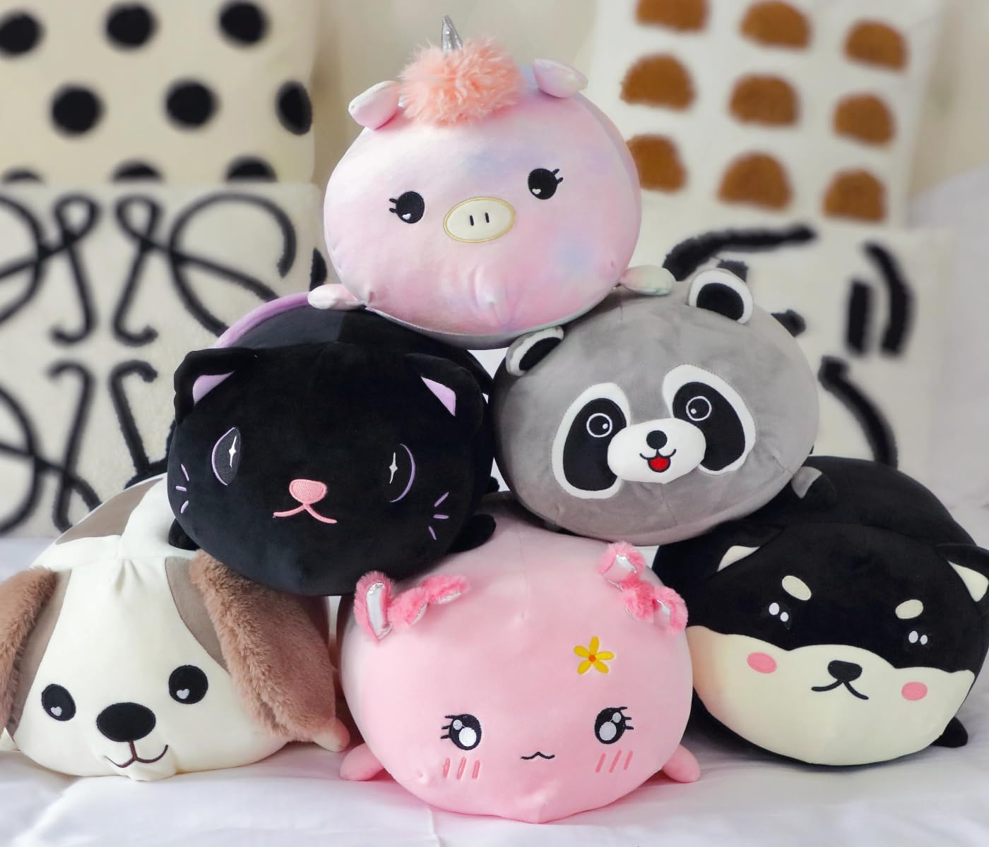 Cuteoy 177 Raccoon Plush Pillow for Kids and Adults