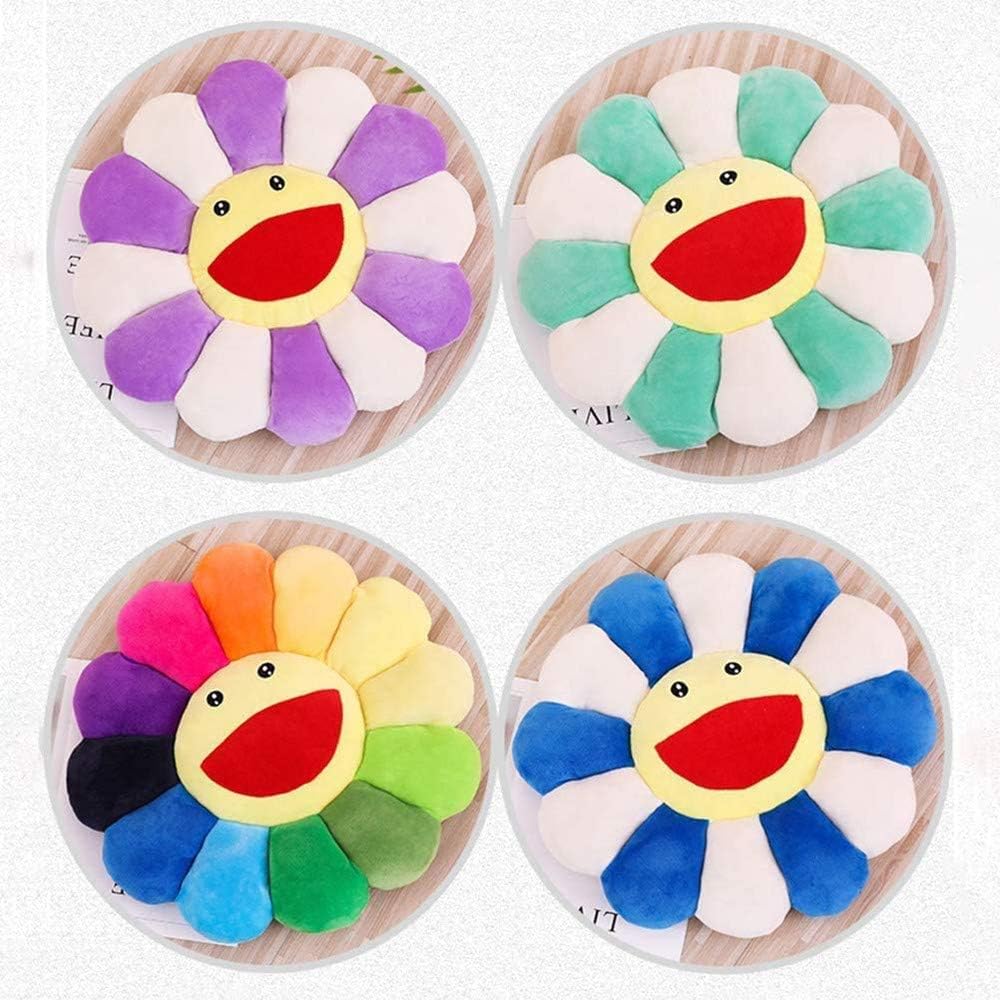 TEFU Flower Plush Pillow 165in 42cm Sunflower Decor Cushion