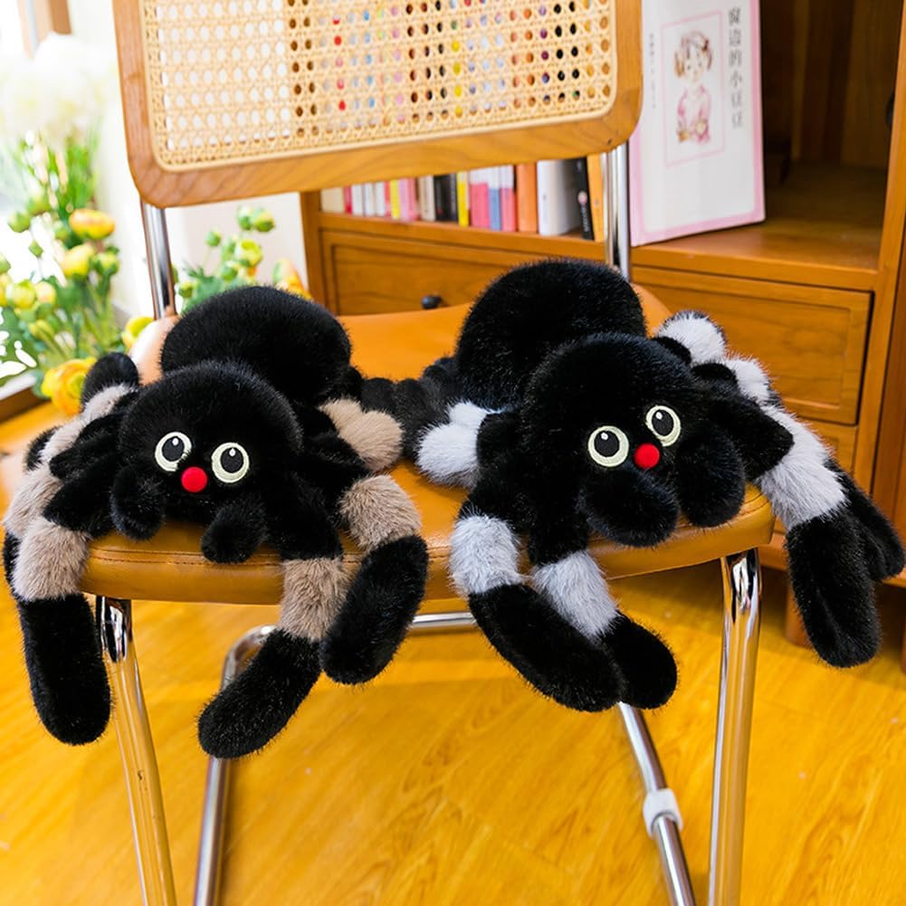 Red Nose Spider Plush Pillow for Halloween Birthday Gifts