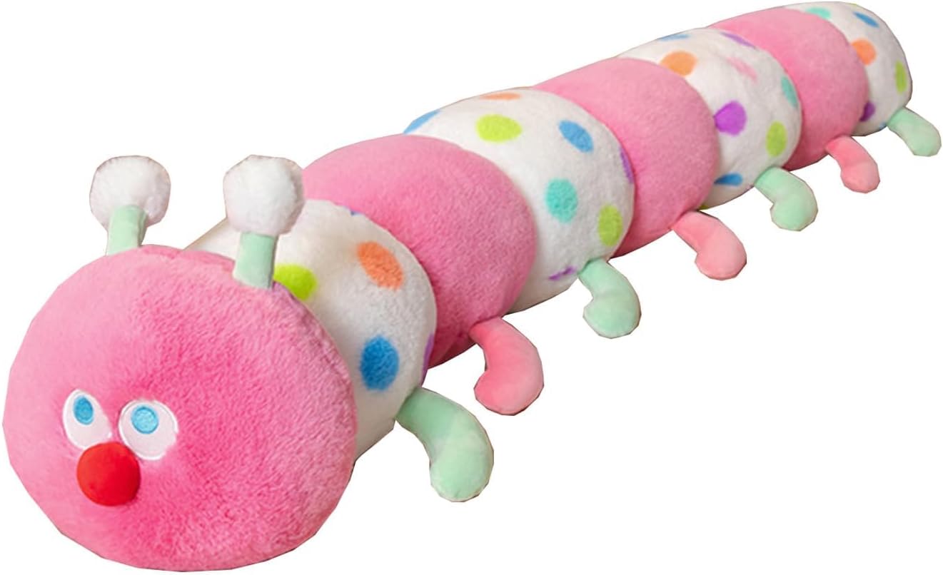 Hofun4U Caterpillar Plush Pillow - Pink 35 Inch