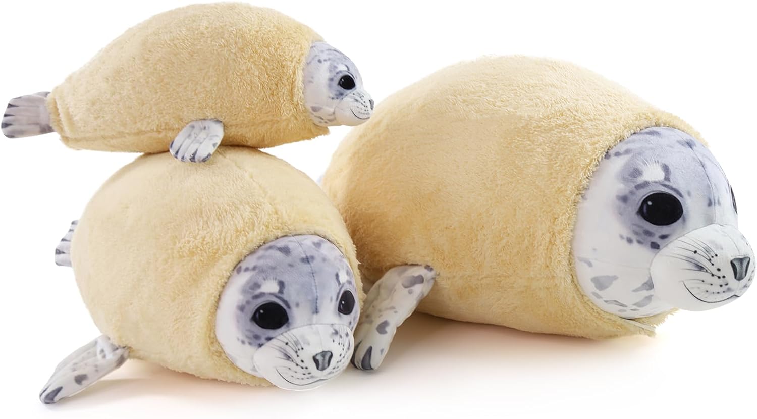 Furvena Chubby Blob Seal Plush Pillow Toy 12 Inch
