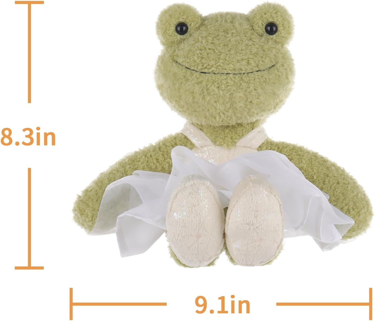 Apricot Lamb Ballet Frog Stuffed Animal 71 Inches