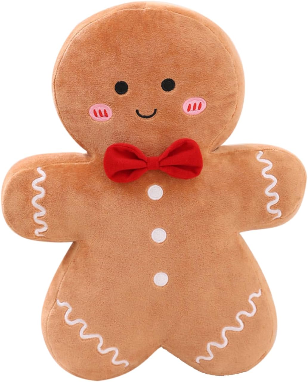 Christmas Gingerbread Man Plush Pillow Decor 1