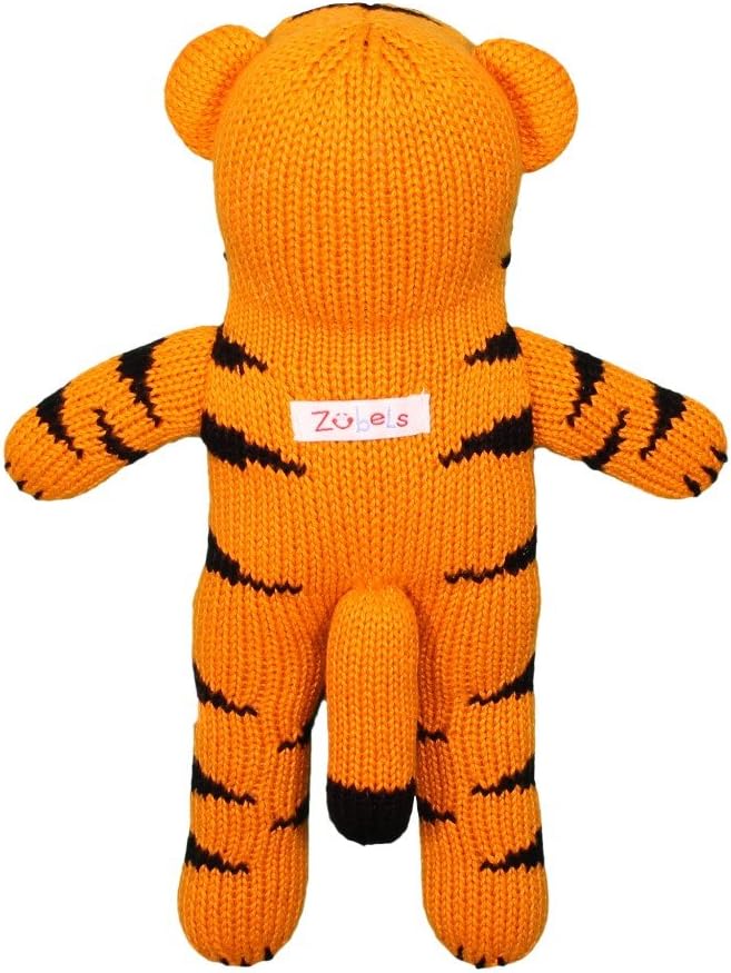 ZUBELS Baby Kai The Tiger Plush Rattle 7-Inch