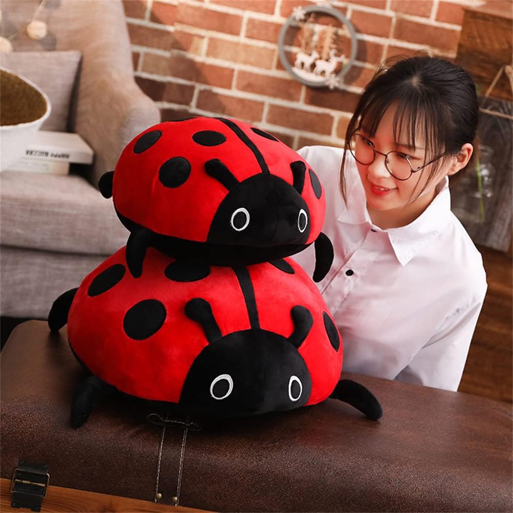 Soft Plush Ladybug Pillow Toy for Kids and Adults Red 30cm11inch