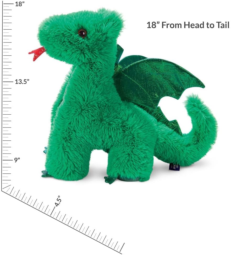 Vermont Teddy Bear Plush Dragon 18 Inch Green