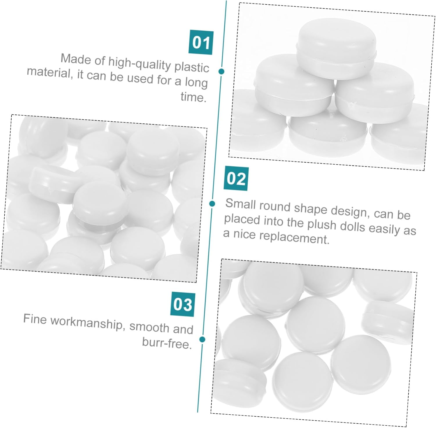 HOMSFOU Rattle Set for Plush Dolls and Baby Toys