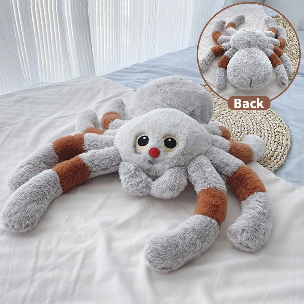 Cute Red Nose Spider Plush Throw Pillow