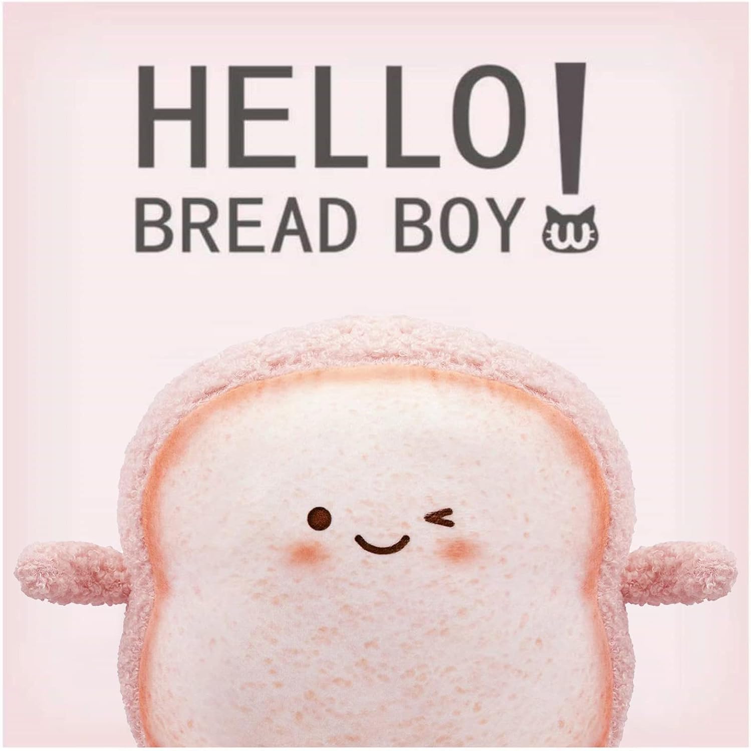 Funny Toast Bread Plush Pillow Cute Design Soft and Comfortable