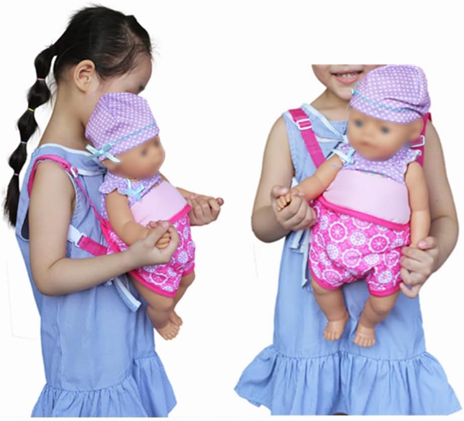 Baby Dolls Carrier Backpack for 18 Inch Dolls Purple