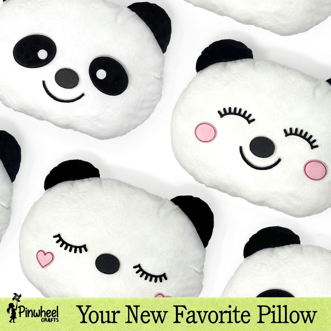 Beginner Sewing Kit for Kids 8-12 - Panda Pillow DIY Craft
