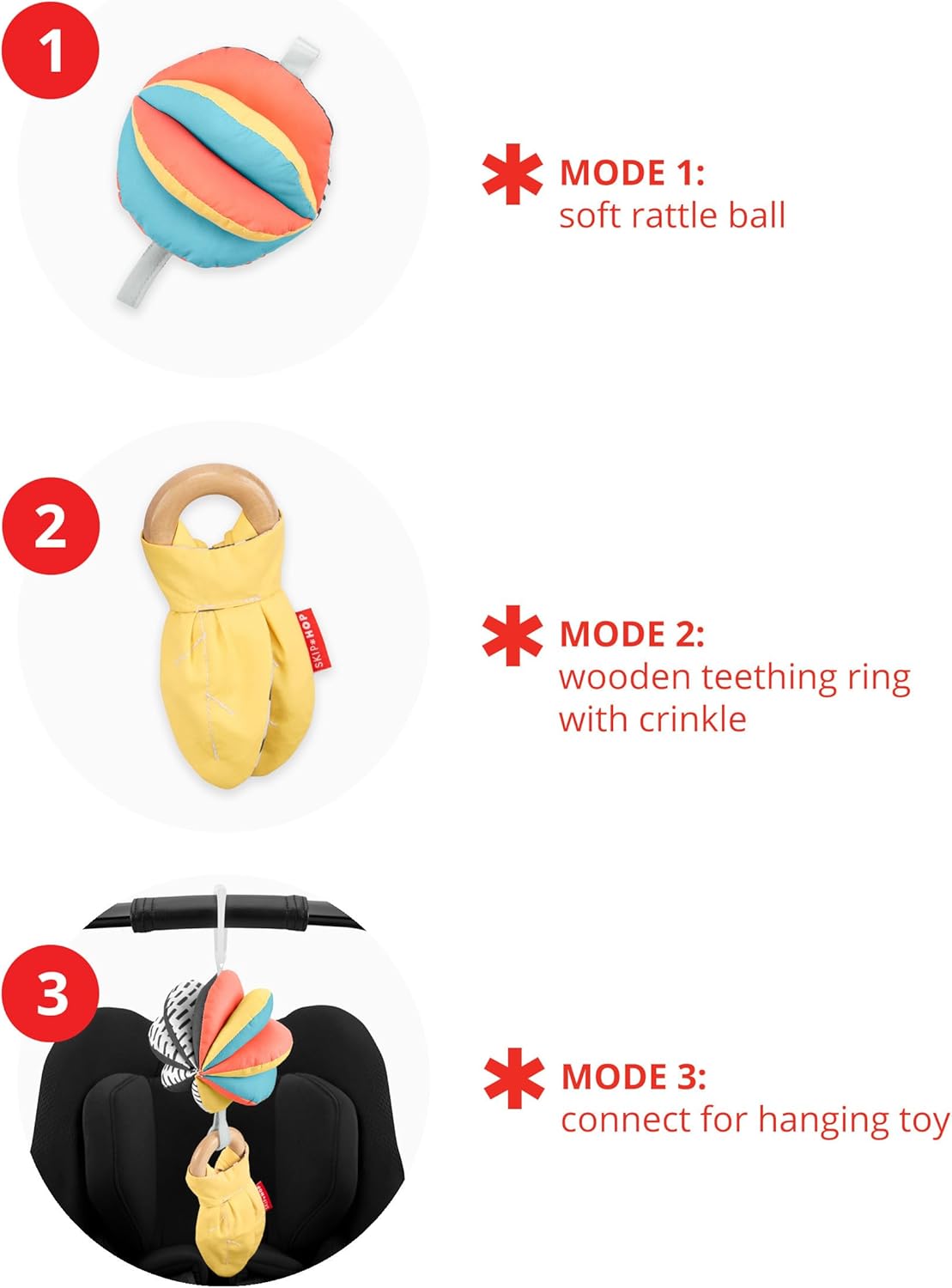 Skip Hop 3-in-1 Stroller Toy for Babies