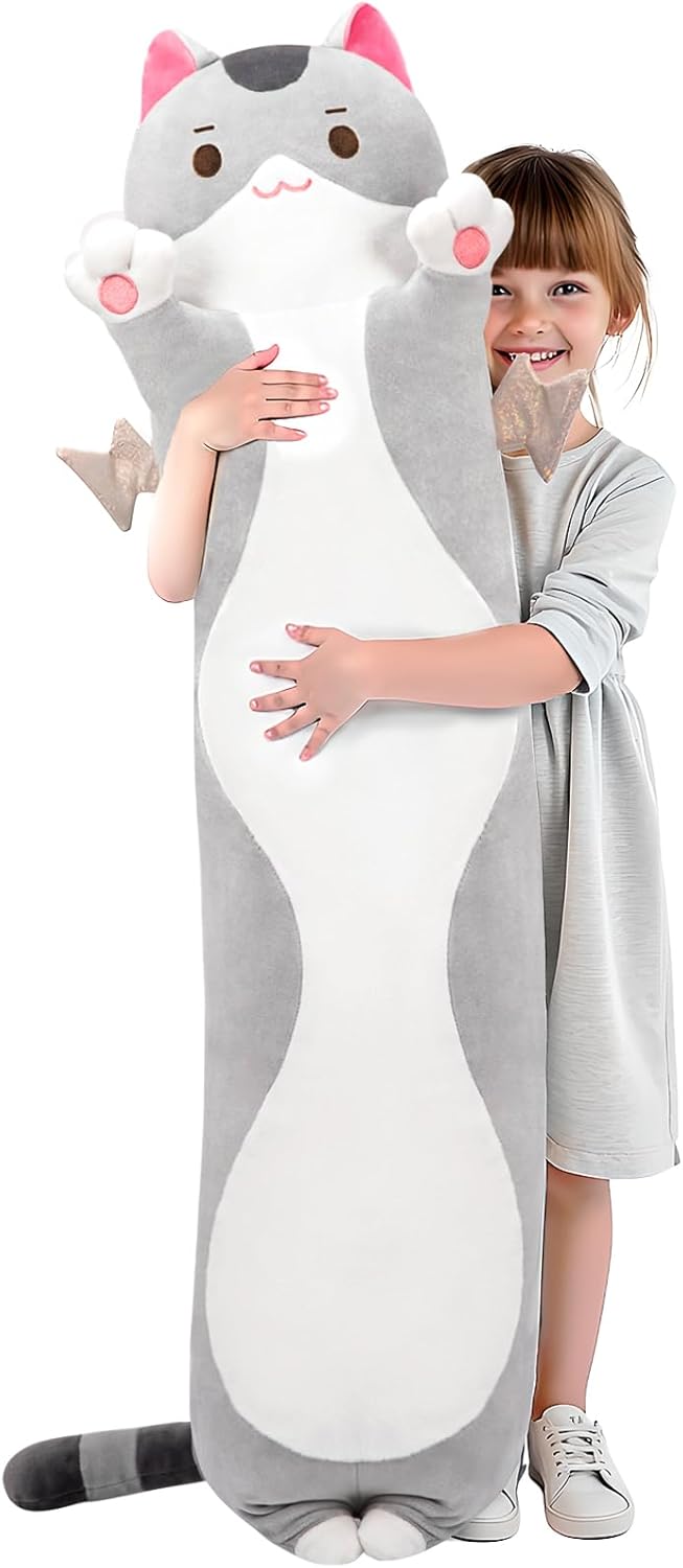 Mewaii Long Cat Plush 20 Inches Kids Body Pillow