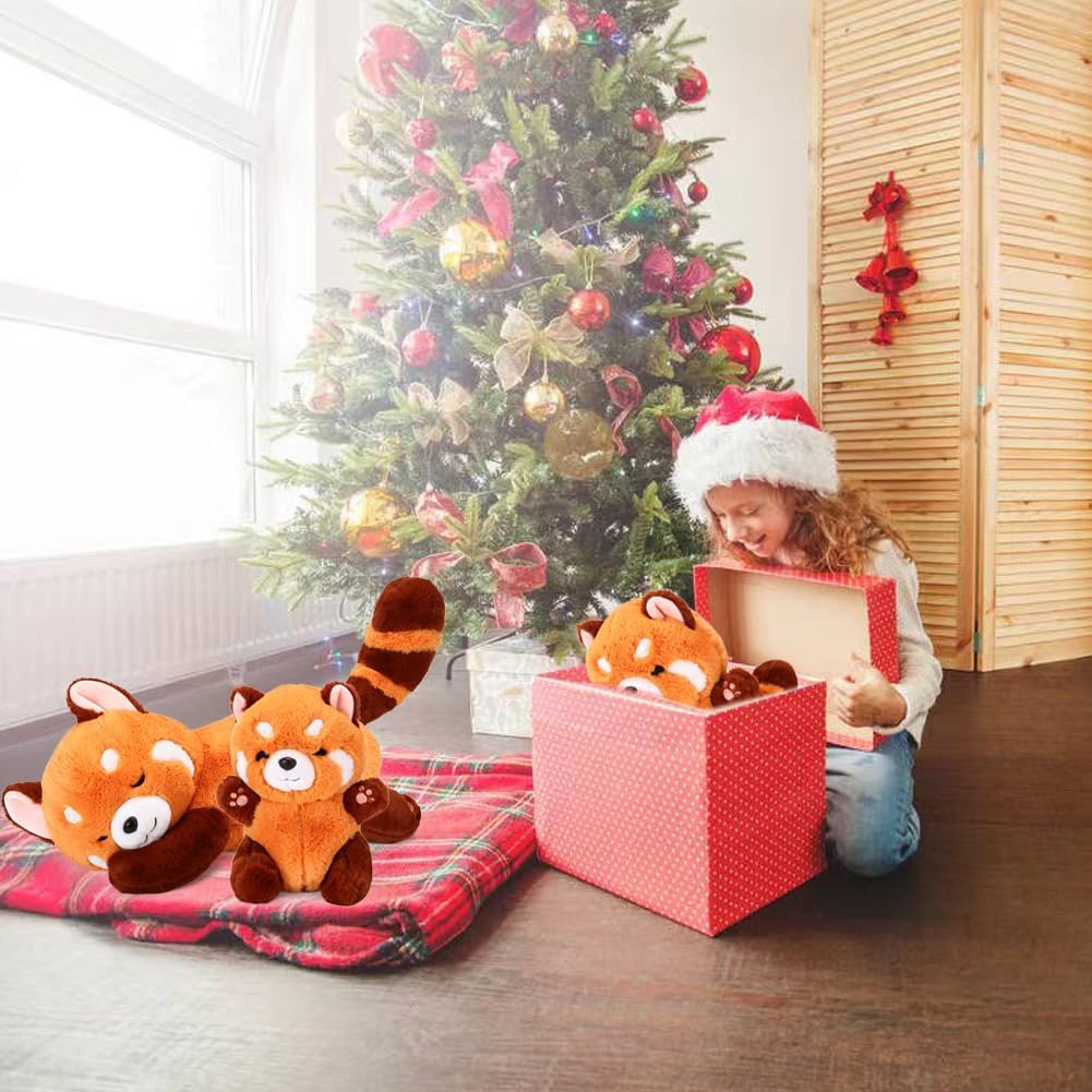 Big Red Panda Plush Pillow - 197-inch Huggable Stuffie Toy