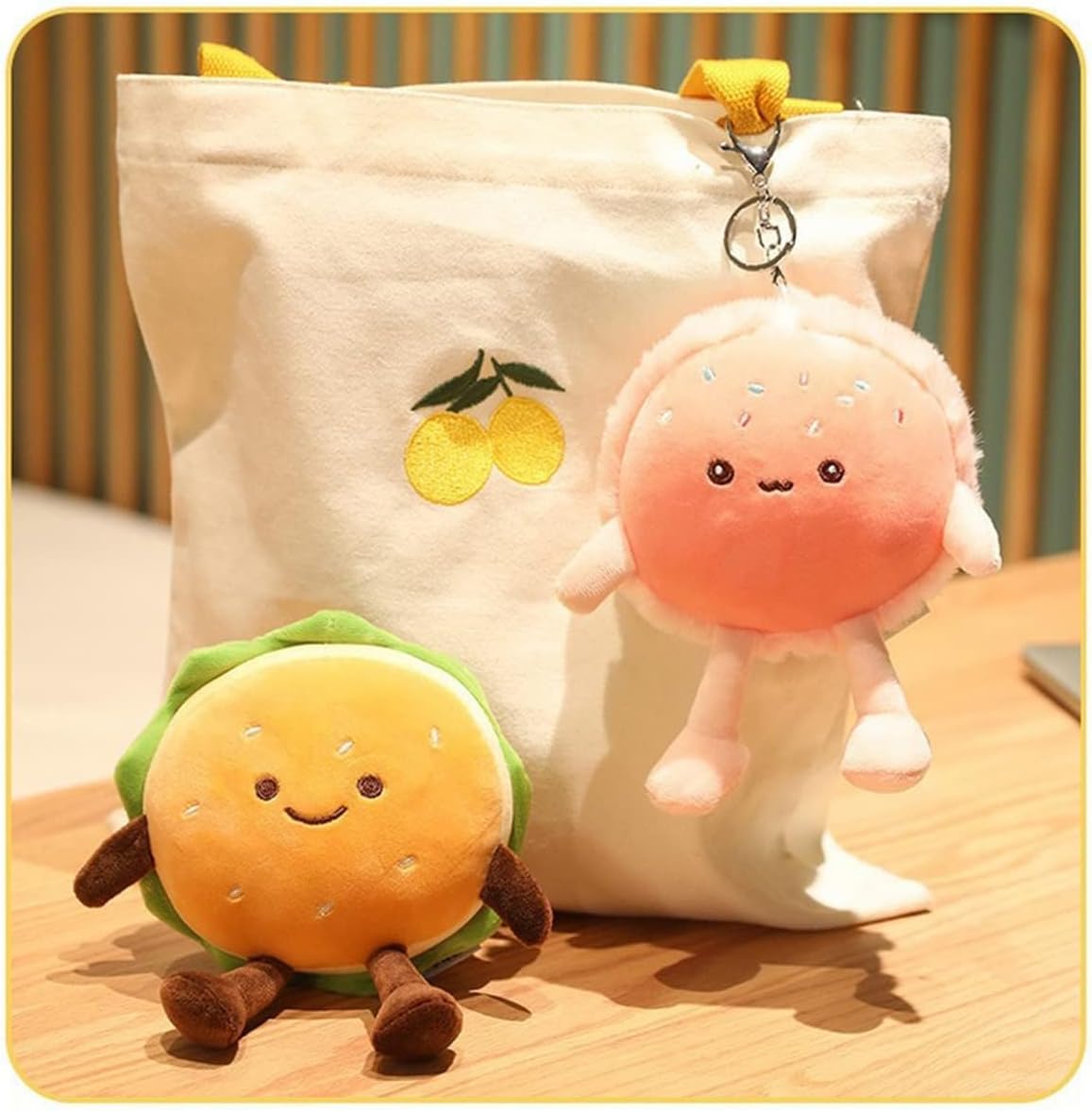 Goylmc Hamburger Plush Toy - 6 Inch Cute Room Decor
