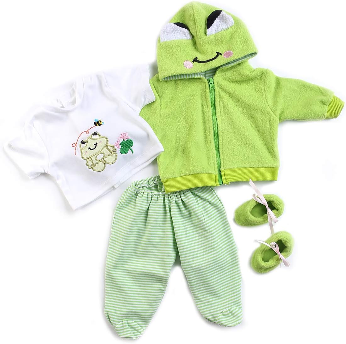 Medylove Reborn Baby Doll Green Suit Set