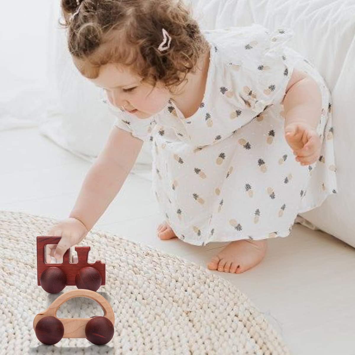 Promise Babe 2pc Wooden Rattle and Car Toys 1