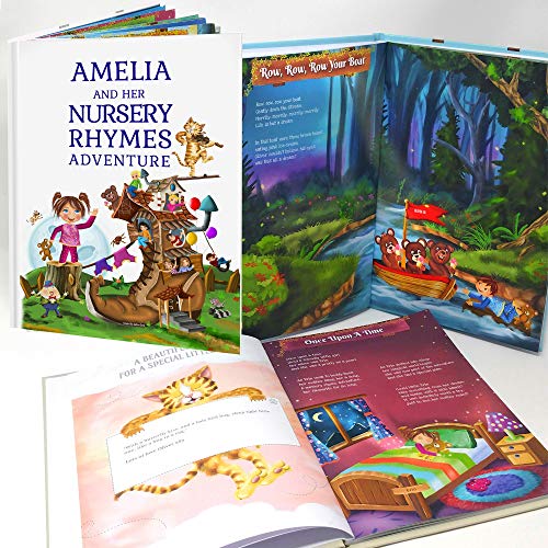 Personalized Nursery Rhymes Book for Babys 1st Birthday