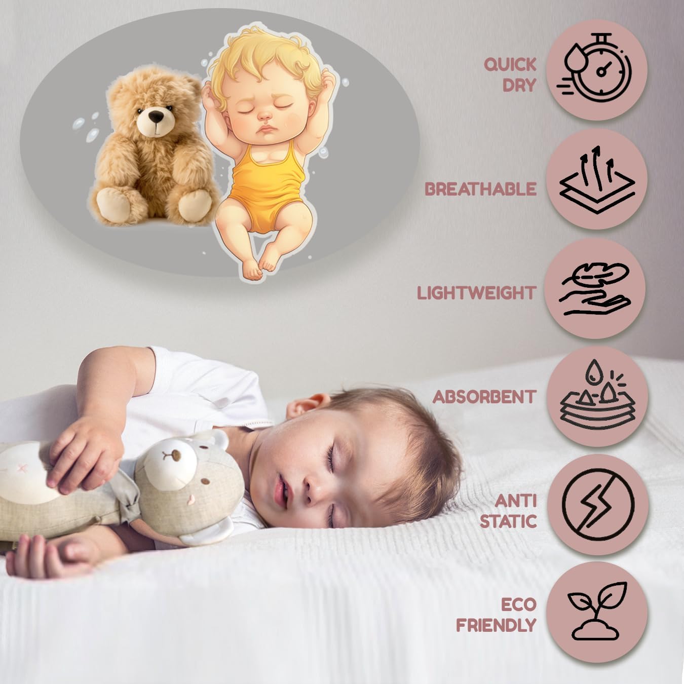 STOLLEEN 2pcs Cute Teddy Bear Bunny Stuffed Animal Set