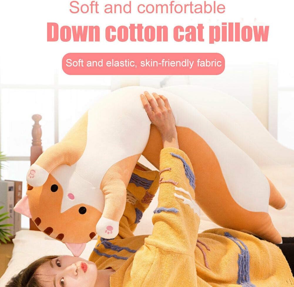 WUYU Plush Cat Pillow Soft Stuffed Kitten Toy