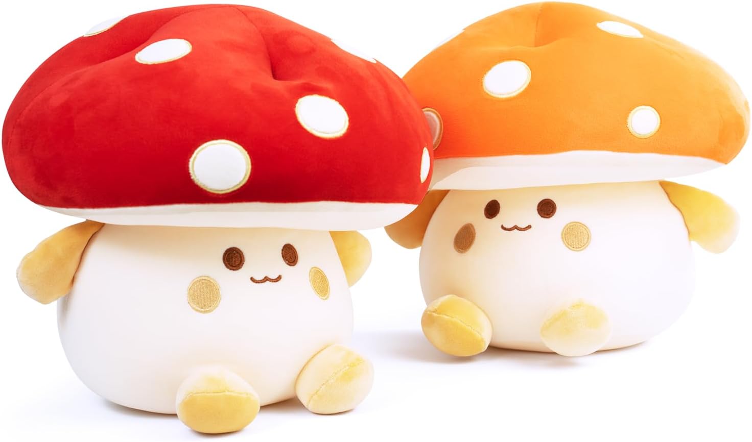 Nuokin 12 Inch Cute Mushroom Plush Pillow Toy