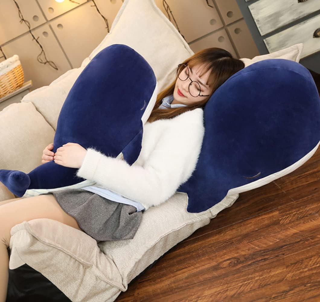 MUPI Blue Whale Plush Pillow 18 Inch