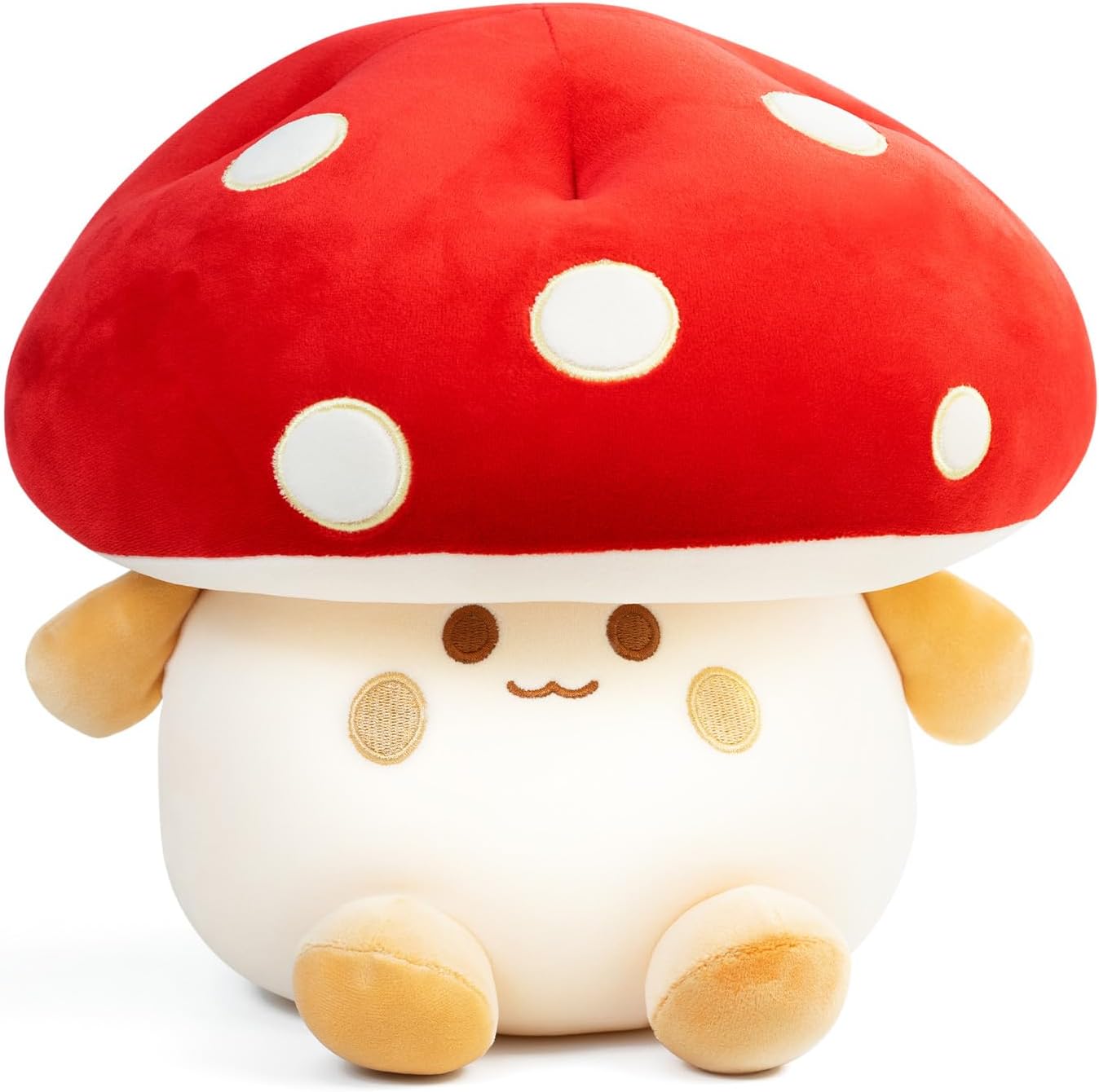 Nuokin 12 Inch Cute Mushroom Plush Pillow Toy