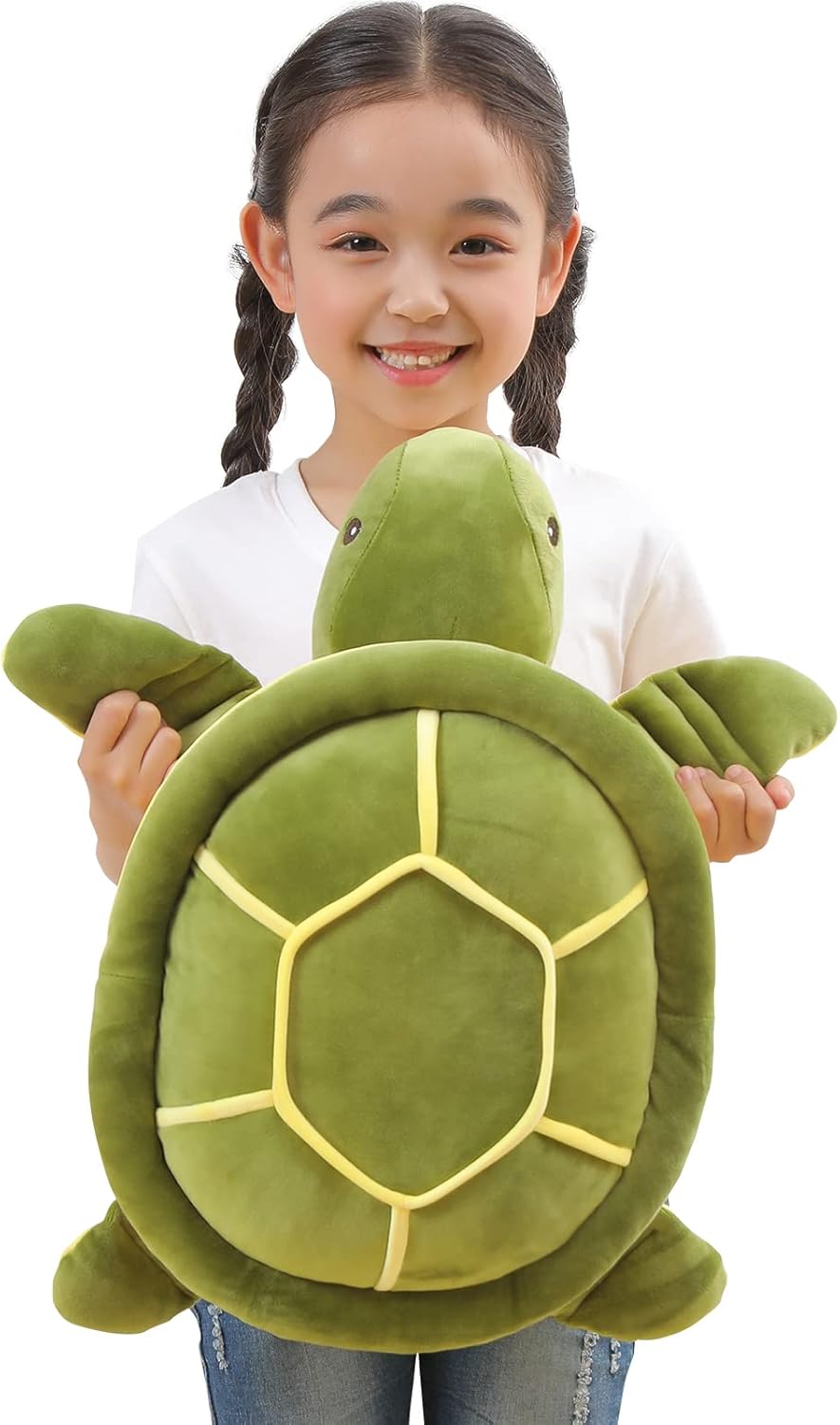 20 Inch Green Sea Turtle Plush Pillow Toy