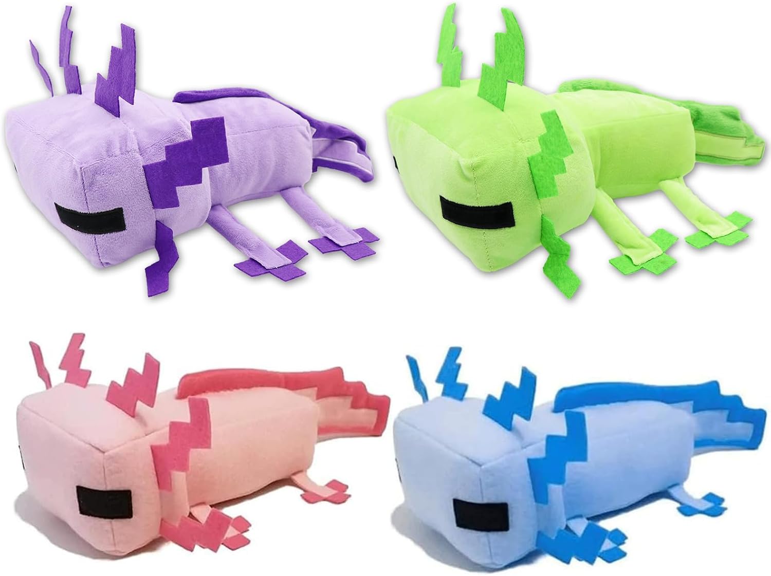 XSLWAN Axolot Plush Pillow Set 4PCS Kids Birthday Gift