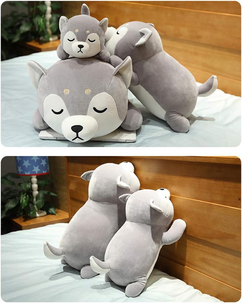 ERDAO Husky Plush Pillow for Kids and Adults 137 Inch