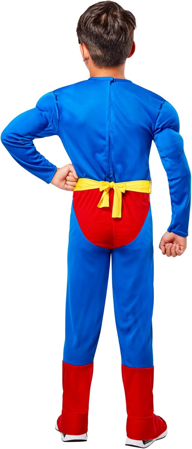 Rubies Super DC Heroes Deluxe Muscle Chest Superman Costume for Kids