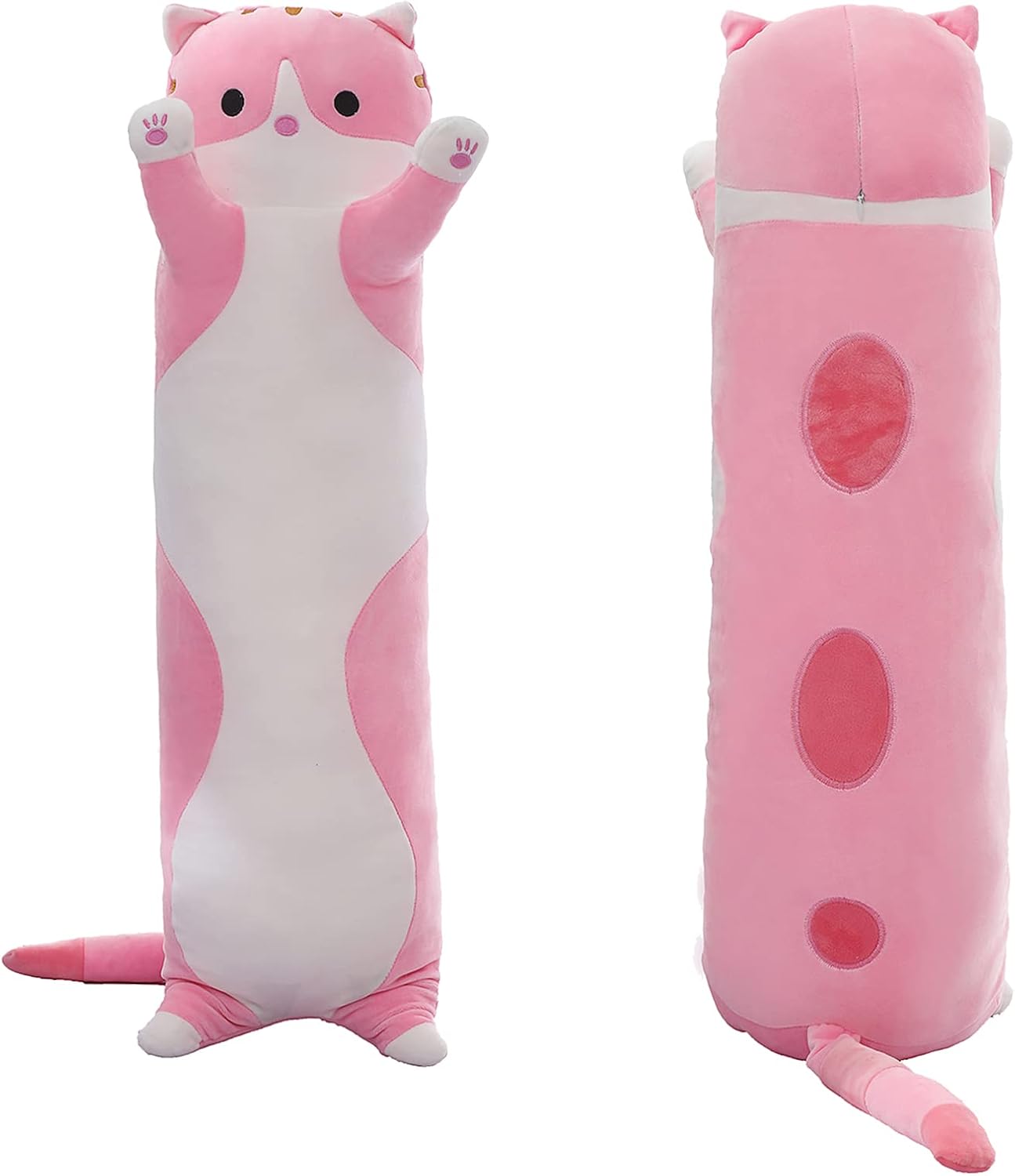SHINUOER Long Pink Cat Plush Pillow 197 Inch