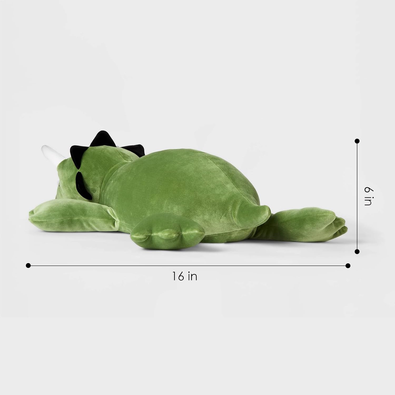 KOWSI Triceratops Weighted Plush Pillow - 16 Inch Dinosaur Snuggle Toy