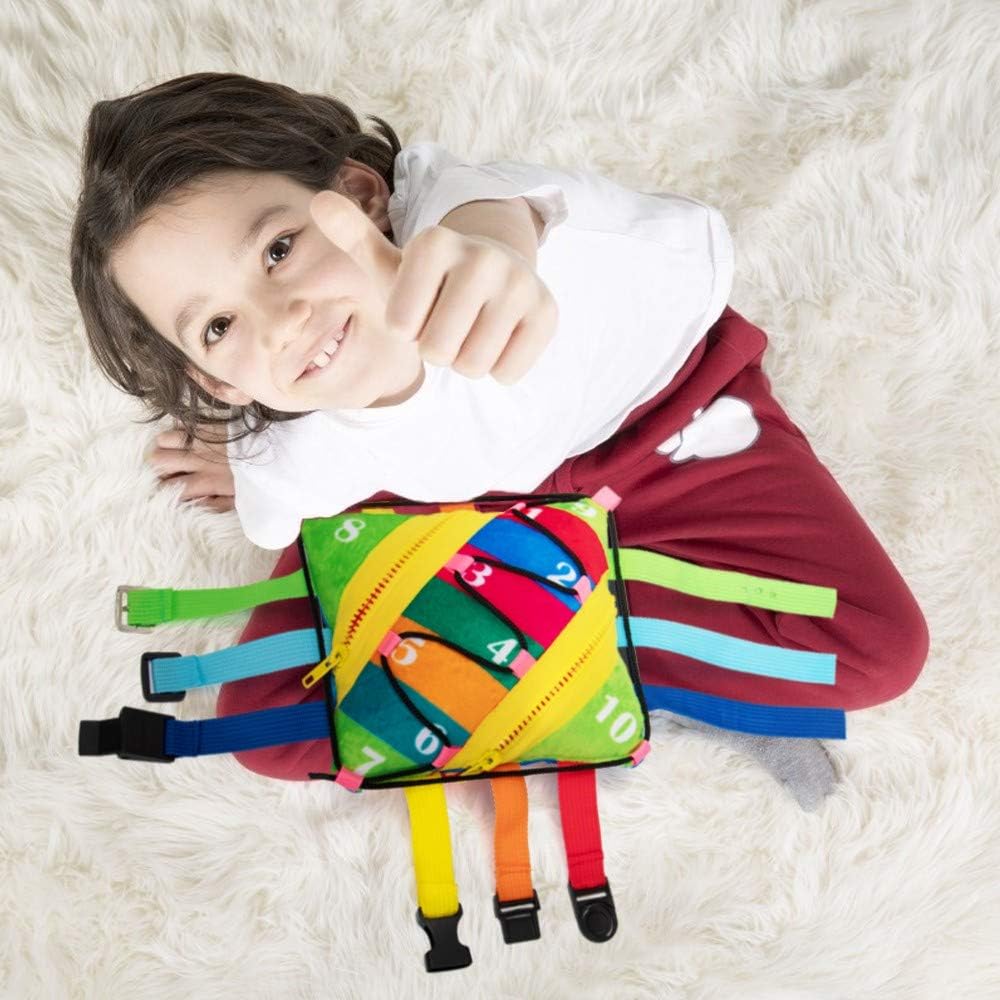 Teytoy Sensory Buckle Pillow for Fine Motor Skills 1