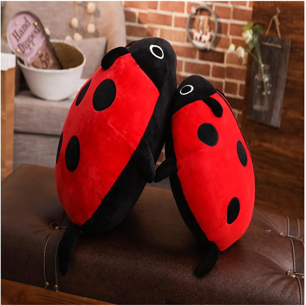 Soft Plush Ladybug Pillow Toy for Kids and Adults Red 30cm11inch