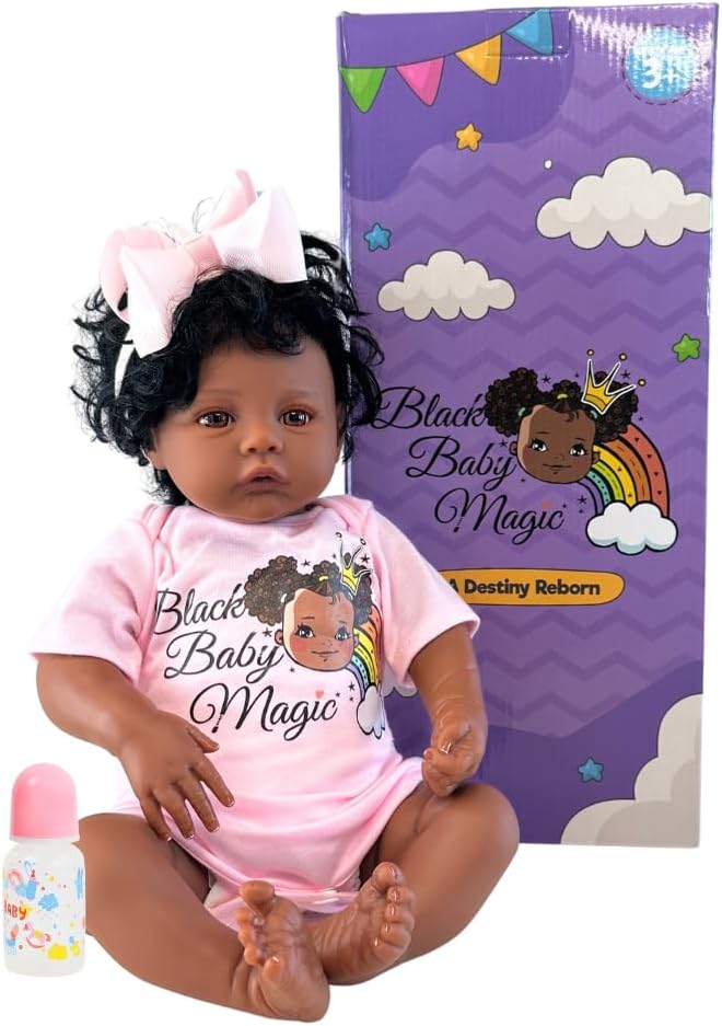 Black Baby Magic Reborn Destiny Doll 6 Piece Set 1