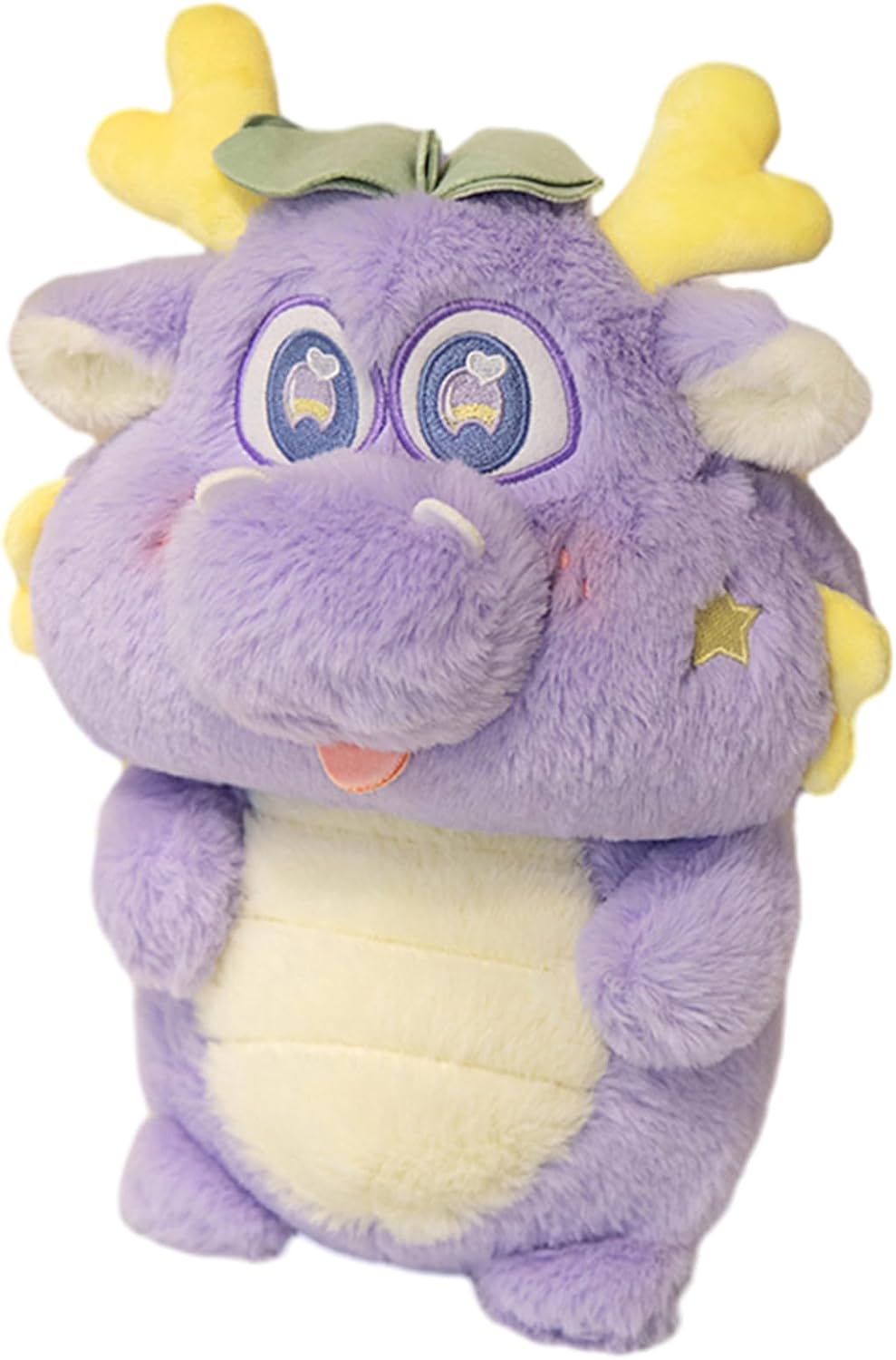 10 Inch Chinese Dragon Plush Pillow Toy for Kids and Lovers Purple