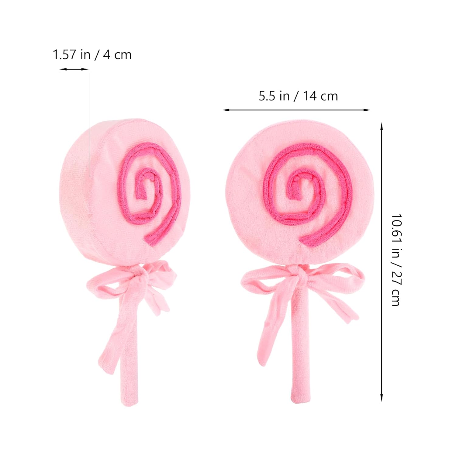 LUOZZY 3 Pcs Candy Lollipop Plush Pillow
