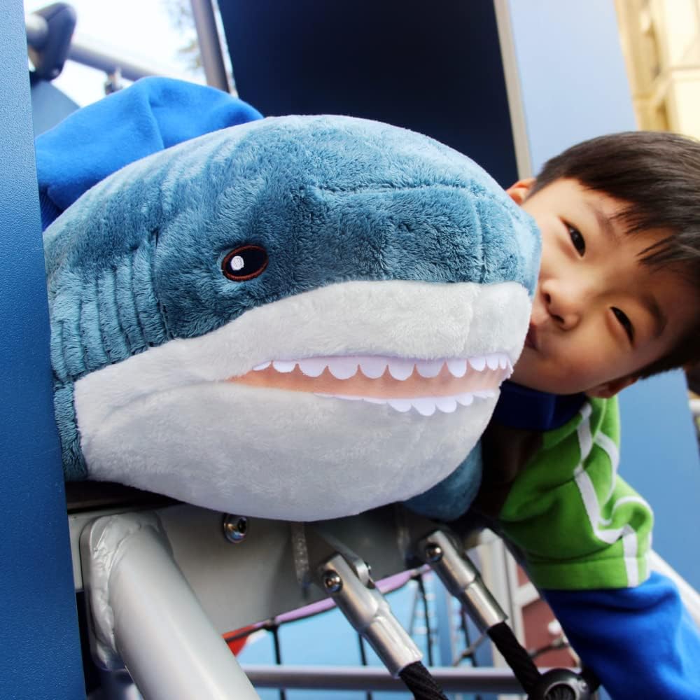 Ryttir 31 Inch Big Shark Plush Pillow