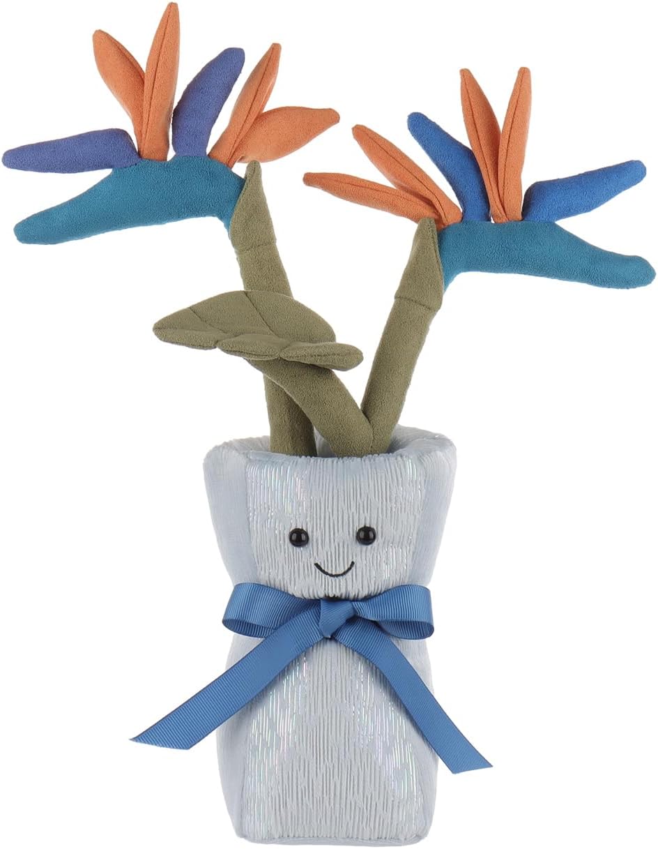Apricot Lamb Paradise Bird Vase Stuffed Animal - 13 Inches