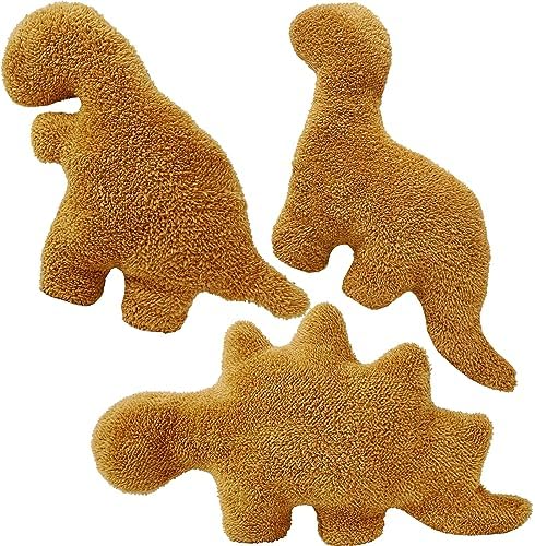Dino Chicken Nugget Plush Pillow Set 3PCS