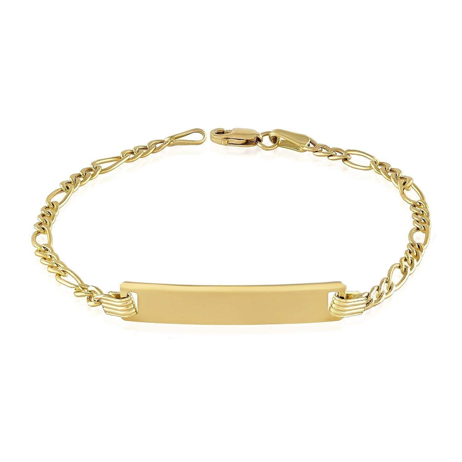 TOUSIATTAR 14K Yellow Gold Baby ID Bracelet