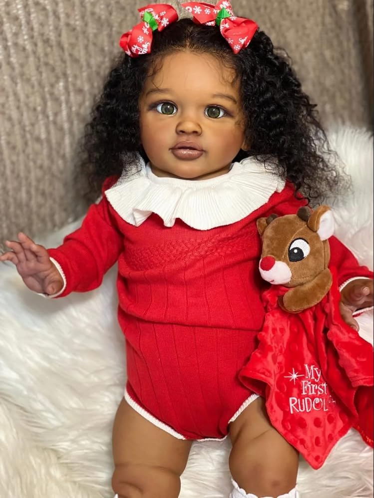RXDOLL 26 Inch African American Reborn Baby Doll