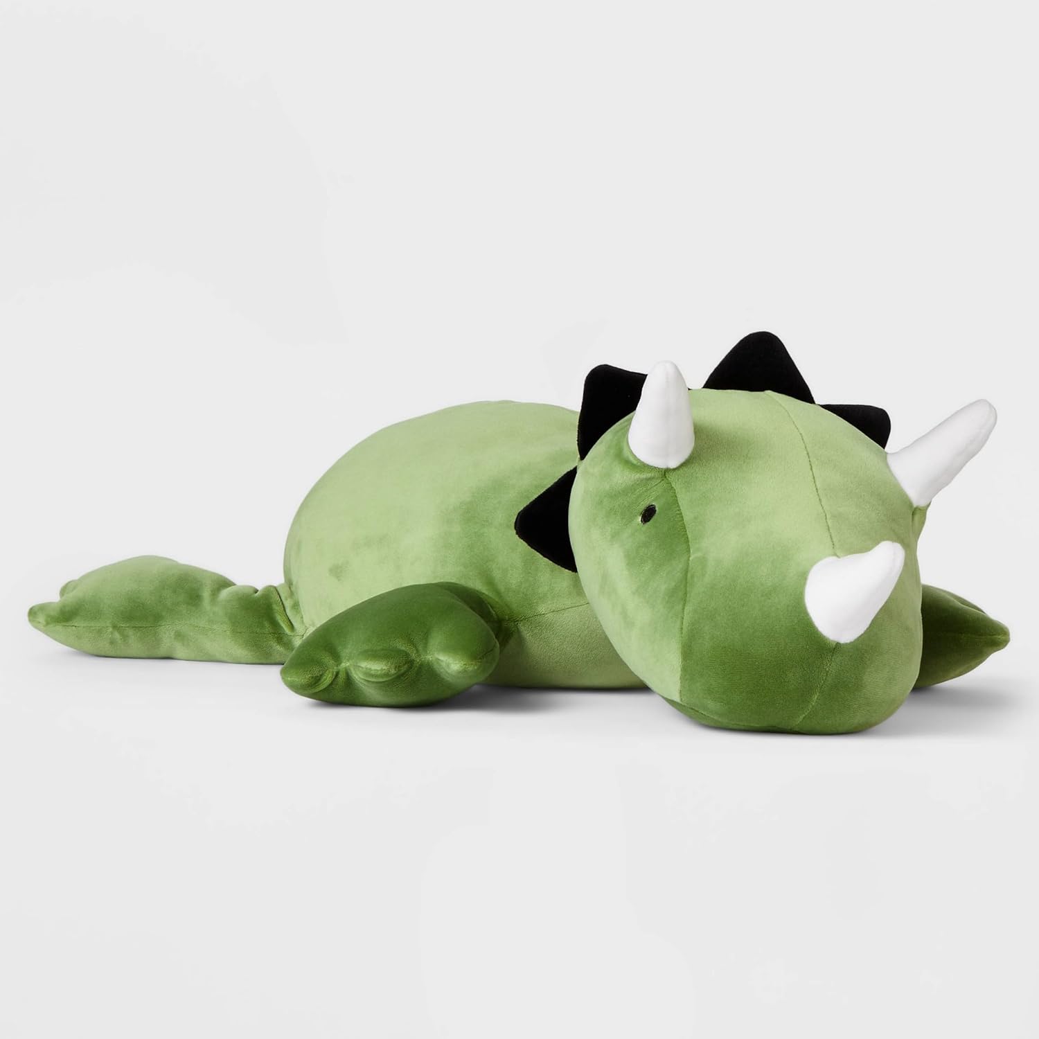 KOWSI Triceratops Weighted Plush Pillow - 16 Inch Dinosaur Snuggle Toy